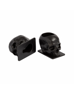 Saferly Skull - Kubeczki na tusz, 16 mm - 200 szt. - Czarny
