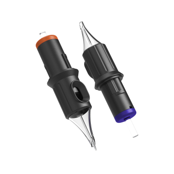 Ghost Black - Kartridże do tatuażu, 20 szt.: Round Liner/Medium Taper