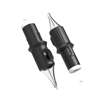 Ghost Black - Kartridże do tatuażu, 20 szt.: Stipple Shader/ Long Taper