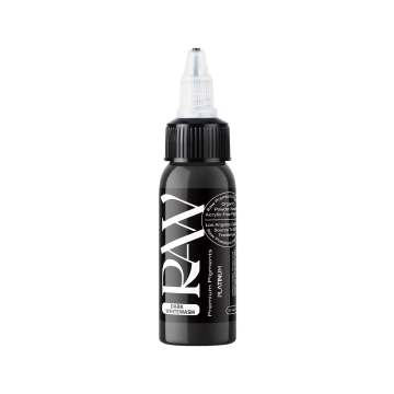 Raw Pigments Platinum Dark Whitewash - Tusz do tatuażu, 30ml