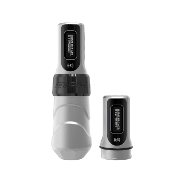 FK Irons Flux Max 4,0 mm - Maszynka do tatuażu + 2 x akumulator PowerBolt II, kolor: Trooper