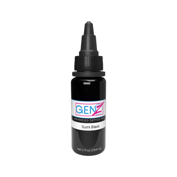 Black Sumi Intenze Ink Gen-Z - Tusz do tatuażu, 30 ml