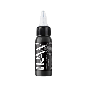 Raw Pigments Platinum Light Whitewash - Tusz do tatuażu, 30ml