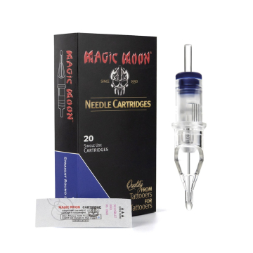 Kartridże Magic Moon 0,35mm Medium Taper - Straight Round Liner, opakowanie 20 szt.