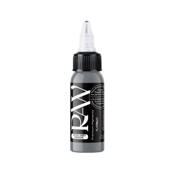 Raw Pigments Platinum Metal Grey Medium - Tusz do tatuażu, 30ml
