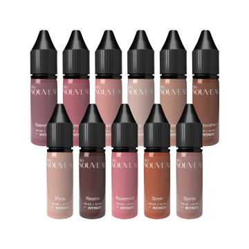 Pro Nouveau Pigments Nipple Fairy - Zestaw pigmentów PMU, 11x 15 ml