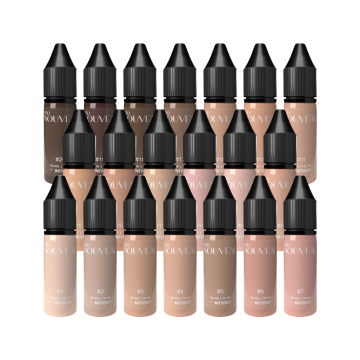 Pro Nouveau Pigments Nou Tones - Zestaw pigmentów PMU, 20x 15 ml