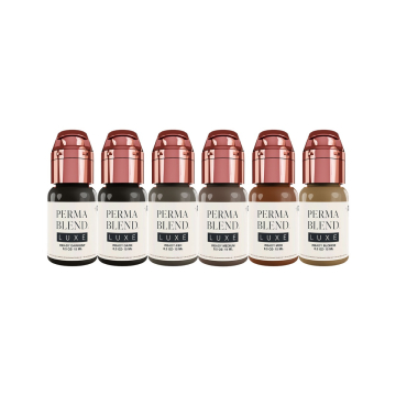 Perma Blend Luxe Ready, Set, Go Pre-Modified - Tusz PMU, 6x15ml Perma Blend Luxe Ready, Set, Go Pre-Modified - Tusz PMU, 6x15ml