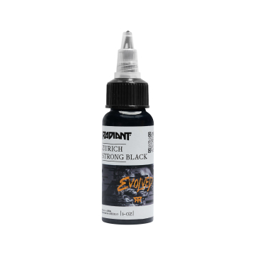 Radiant Evolved Zurich Strong Black - Tusz do tatuażu, 30 ml