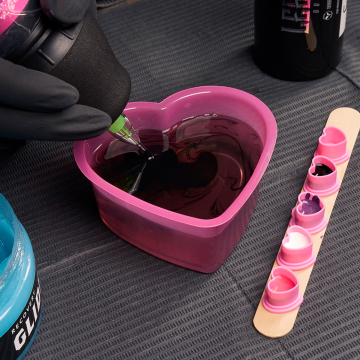 Saferly Kubki na wodę w kształcie serca, różowe - 150ml