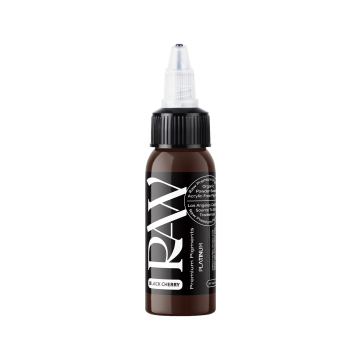 Raw Pigments Platinum Black Cherry - Tusz do tatuażu, 30ml