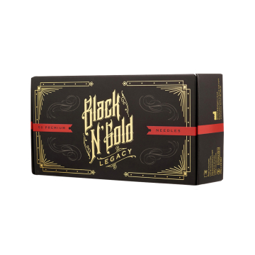 Black N Gold Legacy - Igły do tatuażu: Straight Round Liner, 50 szt.