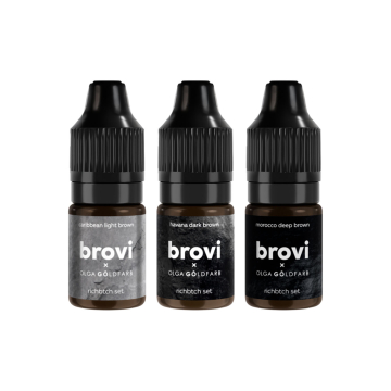 Brovi PMU Pigments - RichBtch Set - 3 x 15ml