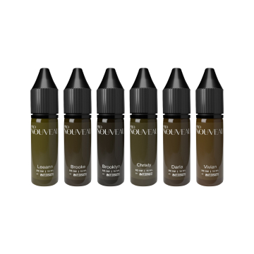 Pro Nouveau Pigments Brows Collection - Zestaw pigmentów PMU, 6x 15 ml