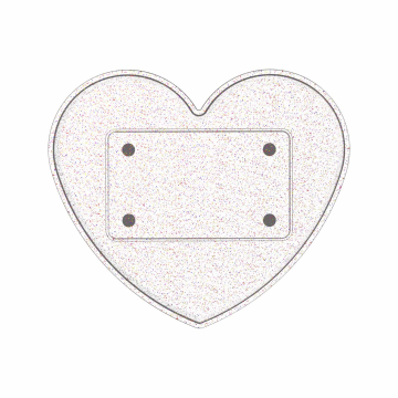 Ghost Heart Glitter - tacka robocza (sama tacka)