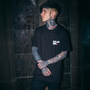 Killer Ink/Hobo Jack - T-shirt Sid the Skull, czarny