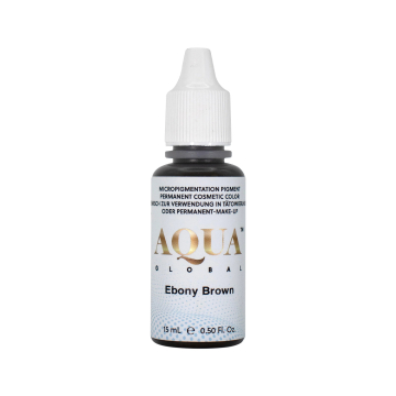 Li Pigments Aqua Global Ebony Brown - Pigment PMU, 15 ml