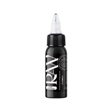 Raw Pigments Platinum Light Graywash - Tusz do tatuażu, 30ml