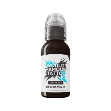 Dark Brown 3 - Tusz do tatuażu, 30 ml
