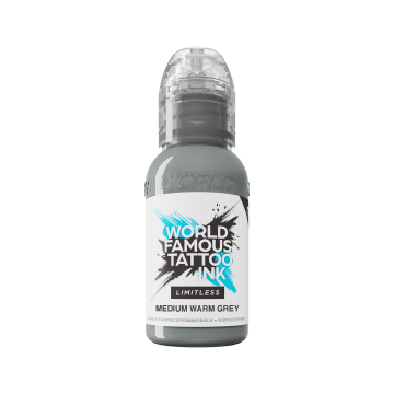 World Famous Limitless Medium Warm Grey - Tusz do tatuażu, 30 ml
