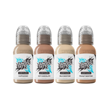 Santucci Skin Tone - Zestaw tuszu do tatuażu, 4x 30 ml