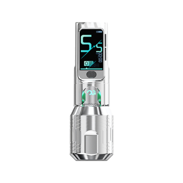 OG FURY II - bezprzewodowy pen do tatuażu, skok 4.2 mm, srebrny
