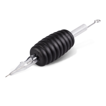 Komplet: jednorazowa rura/dziób Killer Ink, fi 19mm, dziób okrągły, z igłami Bug Pin 0,25MM Round Liner - 25 szt.