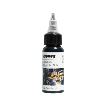 Radiant Evolved Geneva Real Black - Tusz do tatuażu, 30 ml