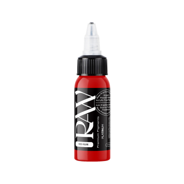 Raw Pigments Platinum Red Rum - Tusz do tatuażu, 30ml