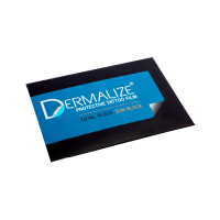 Dermalize Pro Total Black Sun Block – Folia ochronna na tatuaż – 5 arkuszy 15 cm x 10 cm