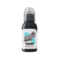 World Famous Limitless Warm Black 1 - Tusz do tatuażu, 30 ml