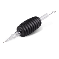 Komplet: jednorazowa rura/dziób Killer Ink, fi 25mm, dziób okrągły, z igłami Precision 0,35MM Round Liner - 5 szt.