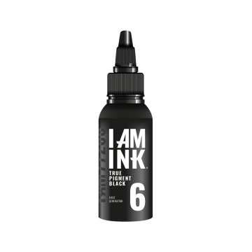 I AM INK First Generation 6 True Pigment Black - tusz do tatuażu, 50 ml