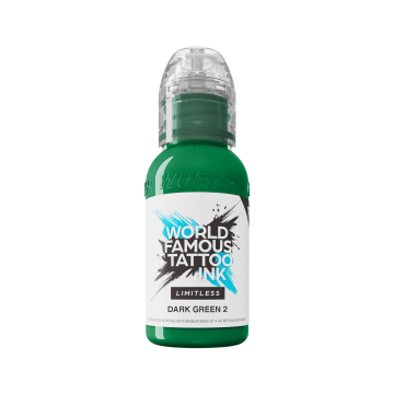 World Famous Limitless Dark Green 2 - Tusz do tatuażu, 30 ml