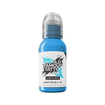 World Famous Limitless Light Blue 2 v2 - Tusz do tatuażu, 30 ml