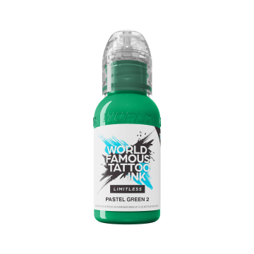 World Famous Limitless Pastel Green 2 - Tusz do tatuażu, 30 ml