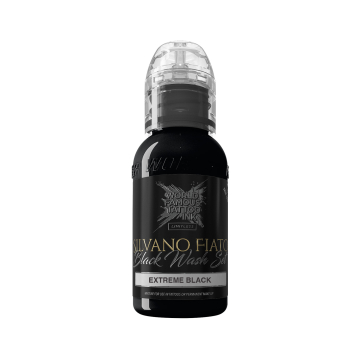 World Famous Limitless Silvano Fiato Extreme Black - Tusz do tatuażu, 30 ml