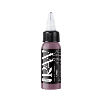 Raw Pigments Platinum Maroon - Tusz do tatuażu, 30ml