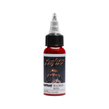 Radiant Evolved Madrid Red - Tusz do tatuażu, 30 ml