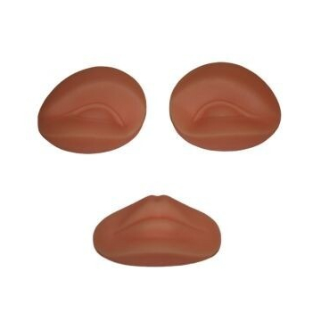 Zapasowe komplety powiek/warg do głowy silikonowej