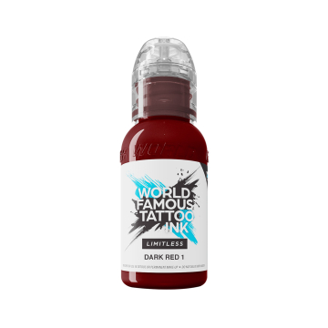 World Famous Limitless - Dark Red 1 - Tusz do tatuażu 30ml