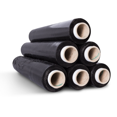 Folia streczowa czarna (400mm x 200m)