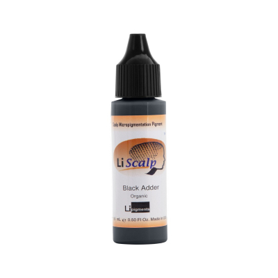Li Pigments Li Scalp Organic Black Adder - Korektor/Dodatek do pigmentów PMU, 15 ml