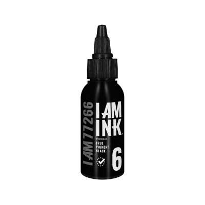 I AM INK First Generation 6 True Pigment Black - tusz do tatuażu, 50 ml