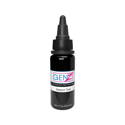 Medium Tone Intenze Ink Gen-Z Bob Tyrrell Advanced Black & Grey - Tusz do tatuażu, 30 ml