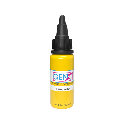 Yellow Intenze Ink Gen-Z Color Lining – Tusz do tatuażu, 30 ml