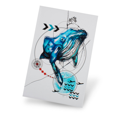 Grafika od RemixIt Design (Ivana Tattoo Art) - Blue Whale (Edycja limitowana)