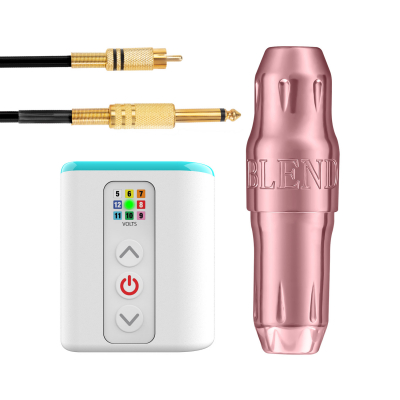 Zestaw PMU: Perma Pen, Microbeau Airbolt Mini + kabel RCA Killer Beauty - Pink Icon
