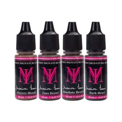 Monica Ivani Signature Series by Li Pigments - Zestaw pigmentów PMU, 4 x 10 ml - EU REACH