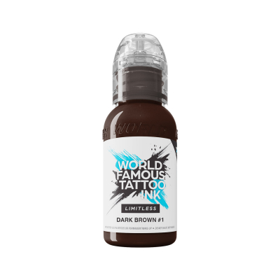 Dark Brown 1 - Tusz do tatuażu, 30 ml